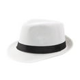 thumbnail image 4 of US 3 Pc Straw Fedora Hat Short Brim Fedora Classic Summer Beach Sun Panama Cap, 4 of 5