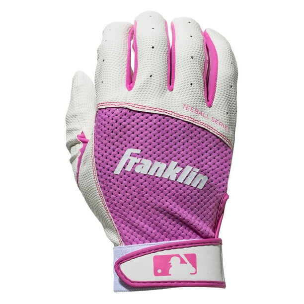 Franklin Sports Teeball Flex Series Batting Gloves White Pink Youth Medium Walmart Business Supplies