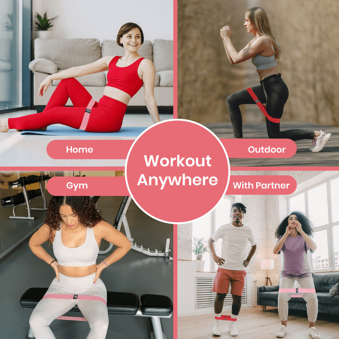 Xplorel Resistance Bands w/ Carry Bag, Exercise Guide, & Fitness Planner, 5 Pack