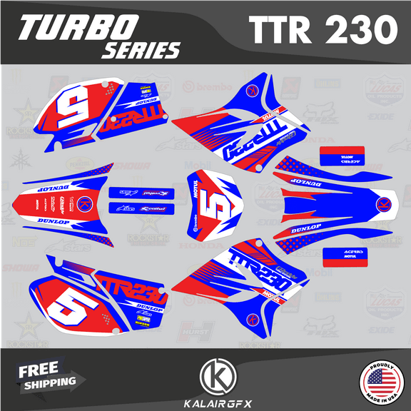 Kalair GFX Graphics Kit for Yamaha TT-R230 (2005-2023) Turbo Series