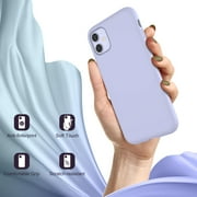 ULAK iPhone 11 Case for Women Girls, 3 in 1 Liquid Silicone Phone Case for Apple iPhone 11 6.1 inch Slim Shockproof, Purple