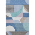 thumbnail image 2 of Addison Rugs Mayfield Premium Machine Washable Transitional Mid Century Sky Rectangle Rug, 10' X 14' Machine Washable Transitional Mid Century Sky Oversized Sherpa Throw Blanket, 2 of 7