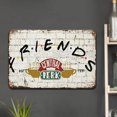 thumbnail image 2 of Placa Metal Vintage Amigos Pintura Hierro Rectangular Arte La Pared Del 30x20 Cm, 2 of 9