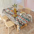 thumbnail image 2 of Boho Bohemia Geometric Line Art Rectangle Tablecloth 60"x120",Waterproof Polyester Rectangle Table Cloth, Wipeable Spillproof Polyester Tablecloth for Dining, Camping, Indoor and Outdoor, 2 of 6