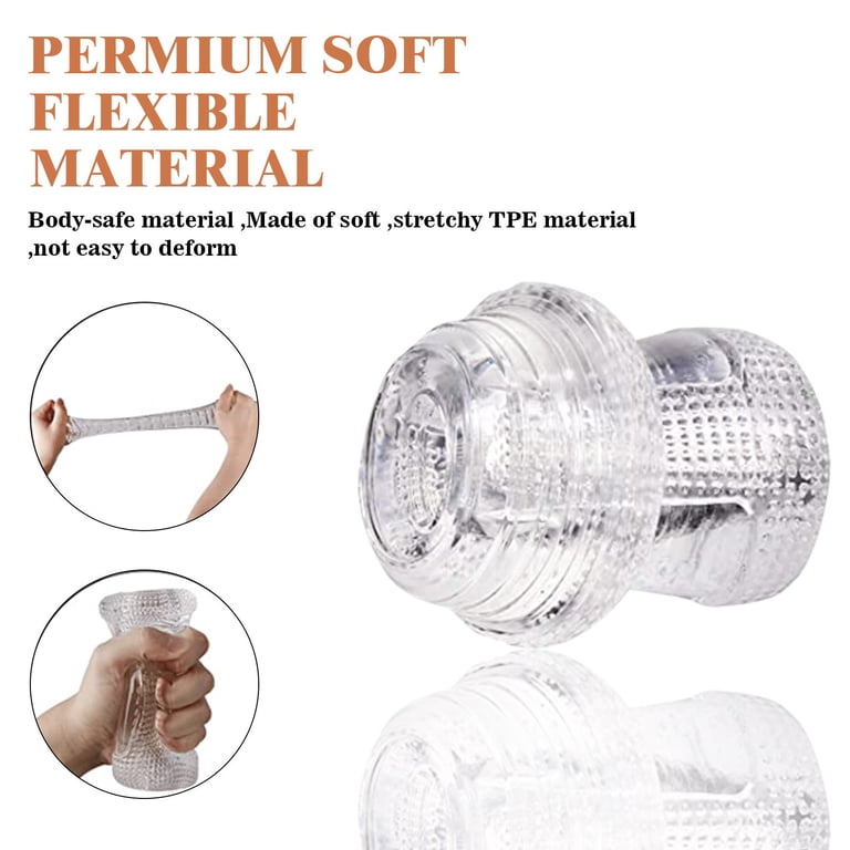 XOPLAY Male Masturbators Sex Toys for Men, Portable Pocket Stroker TPE Masturbation  Sleeve