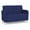 Blue, variant on Siena 2-Seat Lounge Reception Tandem Seating / Brushed Steel Legs / Light Gray