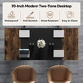 thumbnail image 6 of Bestier 70" Executive Desk, Large Computer Desk for Home Office with 1.18" Thick Wood Top, Modern Writing and Study Table for Professional Working, Sturdy Executive Office Desk for Home Office, Brown, 6 of 14