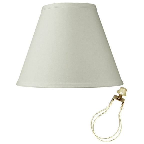 6x12x9" CLIP-ON FITTER Light Oatmeal Empire Hardback Lampshade