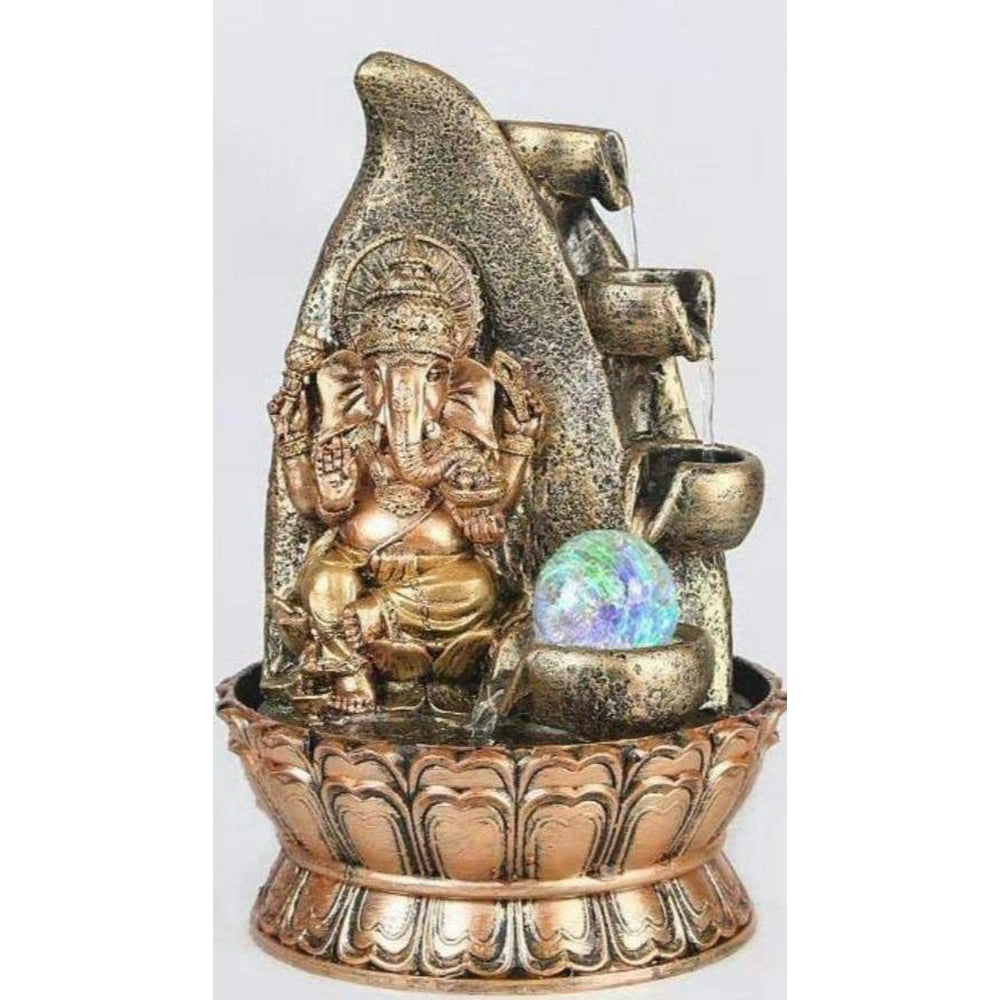 Ganesha LED Corner Waterfall Fountain - Walmart.com - Walmart.com