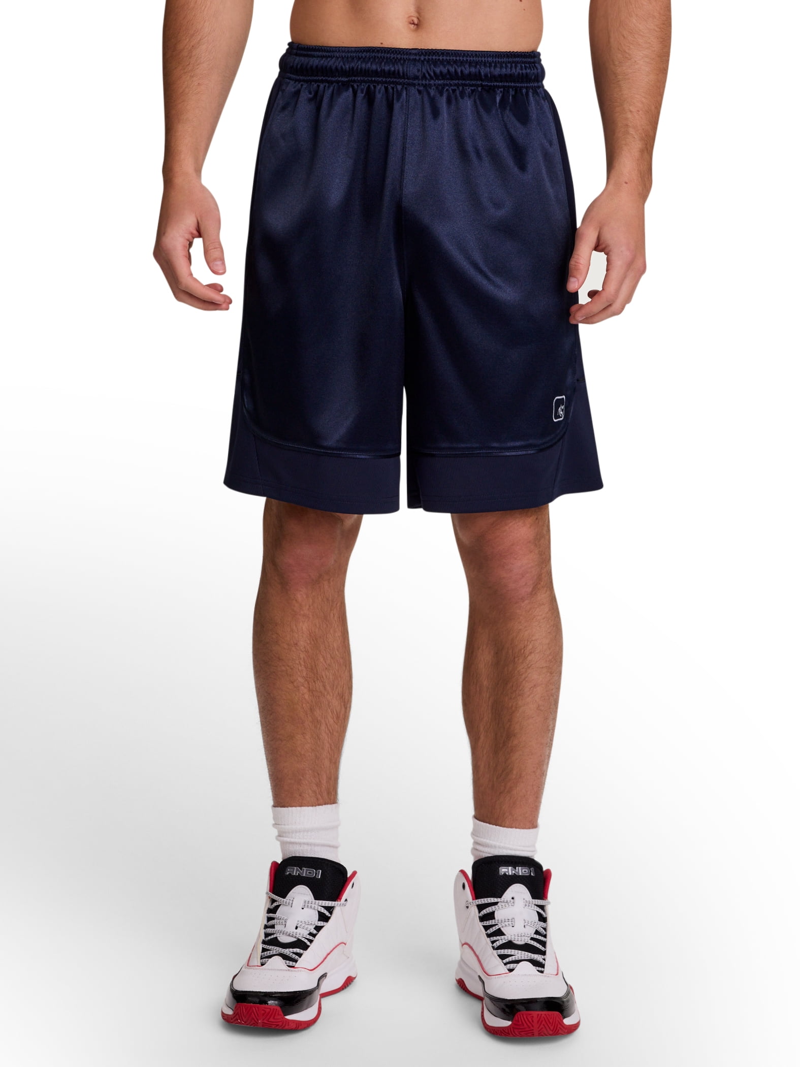 AND1 Men's and Big Men's All Court Short, 9" inseam, up to Size 5XL