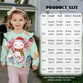 thumbnail image 7 of Garronmavis Christmas Axolotl Toddler Girl Sweatshirt 6T Fashion Ruffle Long Sleeve Girls Top Loose Pullover Crewneck Long Sleeve Shirt Versatile Girl's Graphic Shirts Top for Daily Life, 7 of 7