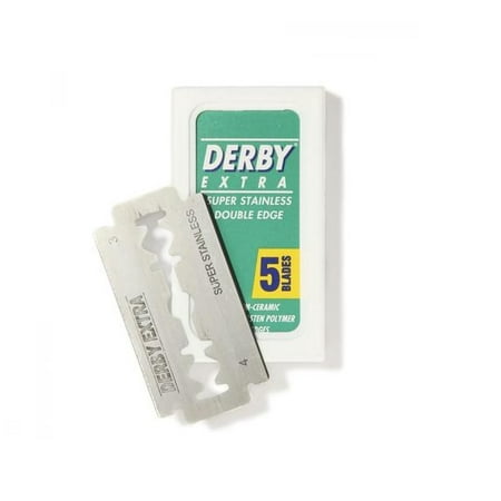 Derby Extra Double Edge Blades, 5 ct. (Pack of 1) + Yes to Tomatoes Moisturizing Single Use Mask
