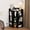Black, variant on 3-Tier Space-Saving Corner Bookcase with 9 Cubbies - /LDF Corner Cabinet Suitable for Small Spaces, Retro -Standing Shelf, Assembly, Compatible for Living Room & Bedroom