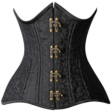 

Top Drawer Curvy Brocade Double Steel Boned Underbust Corset