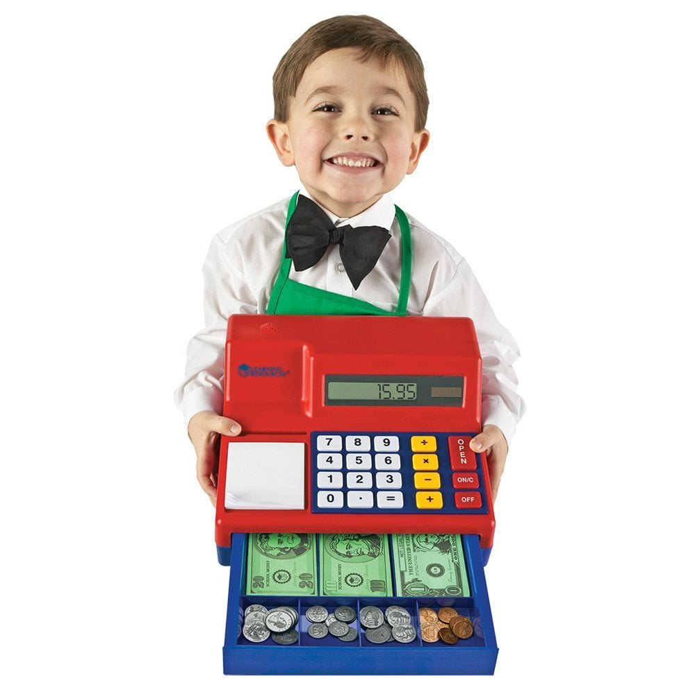 pretend and play calculator cash register