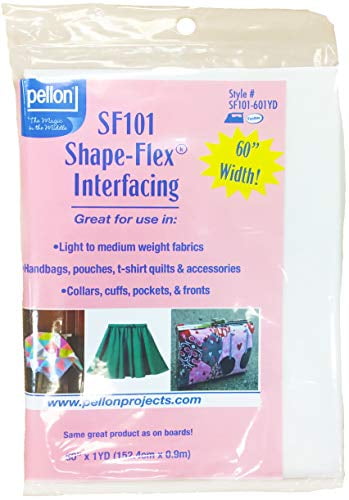 Pellon Interfacing Shape Flex Lt/Med 60x36' Wht