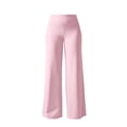 thumbnail image 4 of Duoif Women Straight Leggings Bottoms High Waist Gym Workout Leggings Casual Wide Leg Yoga Pants Womens Bottoms Pink M, 4 of 5