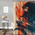 thumbnail image 2 of WYYP Exquisite Art Waterproof Shower Curtain Set with Hooks White, 2 of 7
