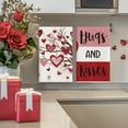 thumbnail image 3 of Sm:)e Valentine's Day Kitchen Dish Towels, 18x26 Inch, Set of 4, XOXO Hugs and Kisses Love Heart Tree, 3 of 6