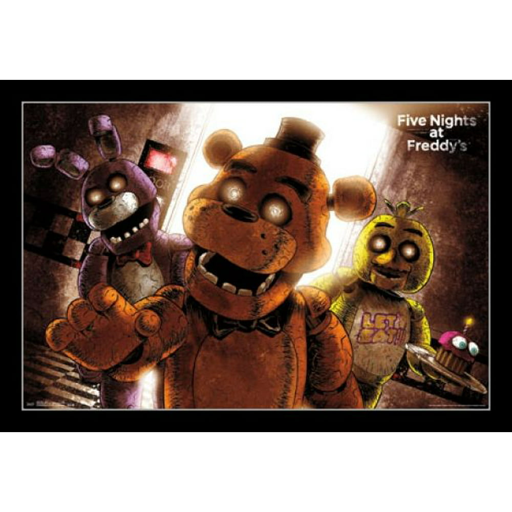Five Nights At Freddys Scare Poster Print 