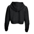 thumbnail image 2 of Boxercraft BW5404 Women's Cropped Fleece Hoodie-Charcoal Heather-XS, 2 of 2