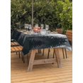 thumbnail image 3 of Outdoor Tablecloth with Umbrella Hole for Patio/Picnic/Party/Camping, Black Pine Forest Waterproof Table Cloth Rectangle Table Cover Washable, Misty Tree Clouds Nature (60"x 84"), 3 of 8