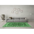 thumbnail image 3 of Ahgly Company Indoor Square Persian Emerald Green Traditional Area Rugs, 8' Square, 3 of 4