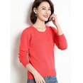 thumbnail image 1 of Nouveaux Vêtements d'Automne Hiver pour Femmes Pull Col Rond Uni à Manches Longues Tricoté Hauts Féminins, 1 of 5
