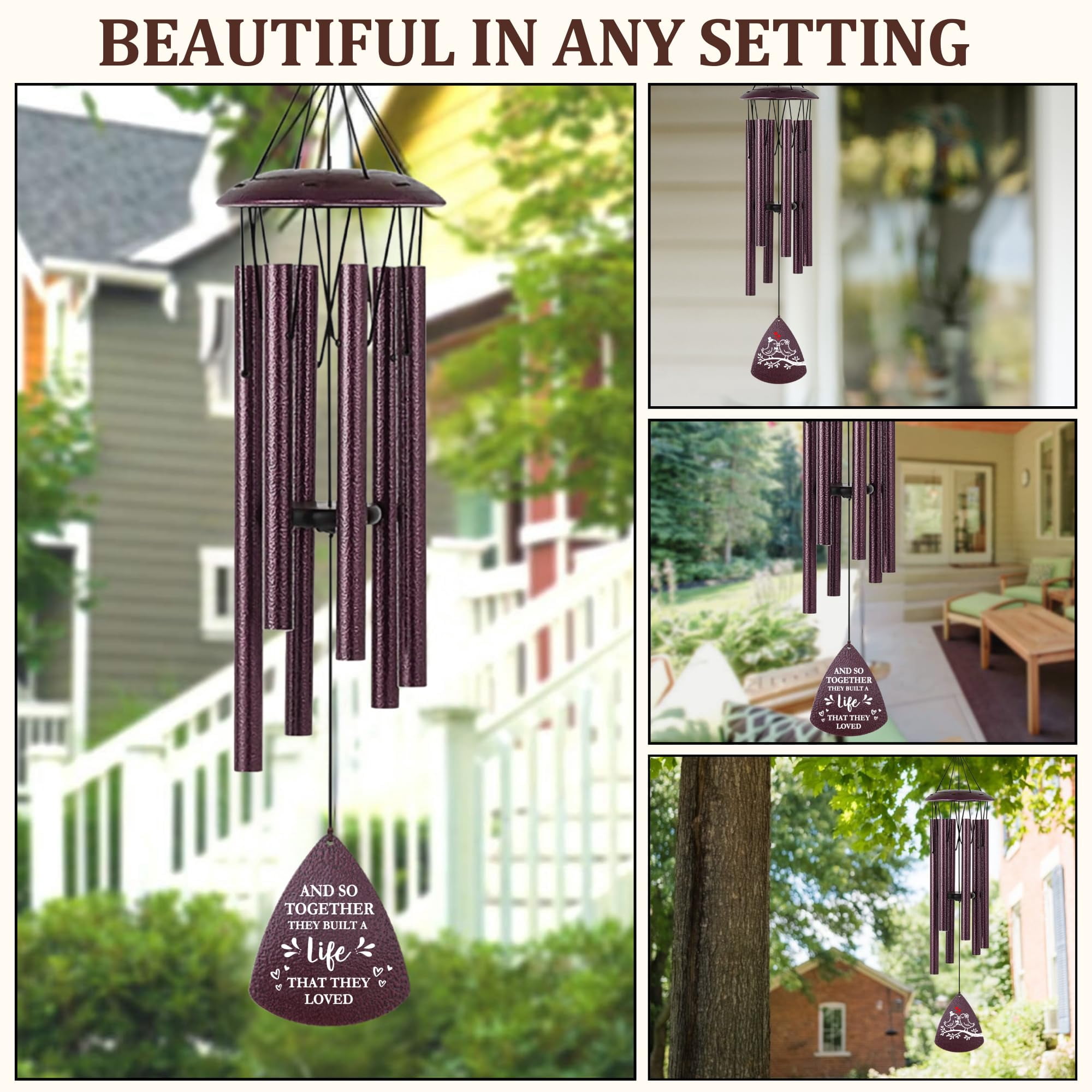 Wedding Gifts For Couples 2026  33.5 Inch Wind Chimes Shower Gift Bridal Newly Wed The Couple Mr And Mrs Newlyweds First Home Together