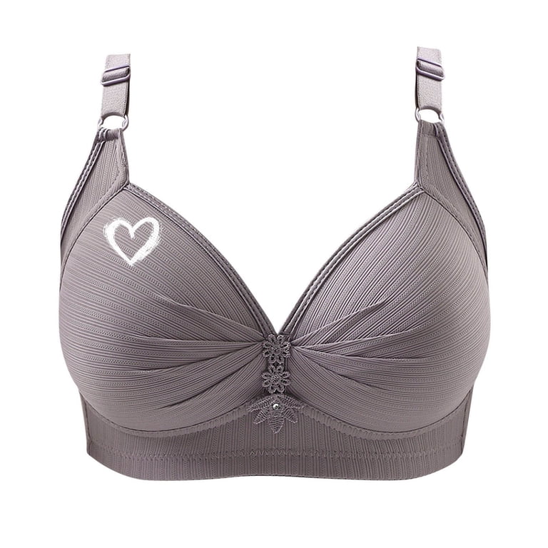 Lyfzbd Plus Size Bras for Women Wireless Full Coverage Support Bralette ...