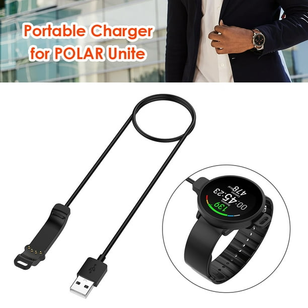 Cable de carga de reloj inteligente de 1 m, pulseras, línea de cargador de alimentación USB para POLAR Unite