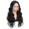 thumbnail image 6 of Body Wave Human Hair Wigs for Black Women Lace Front Wigs Human Hair Pre Plucked 180% Density Brazilian Virgin 13x4x1 T Part Lace Wig with Baby hair Natural Black Color(16 Inch), 6 of 7