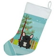 thumbnail image 2 of "Caroline's Treasures Merry Christmas Tree French Bulldog Black Stocking, Large, Multicolor", 2 of 2