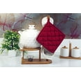 thumbnail image 3 of 100% Cotton Pot Holders for Kitchen 9" x 9" Inches Heat Resistant Pot Holder Pack of 20 Burgundy, 3 of 5