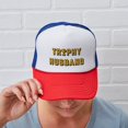 thumbnail image 6 of CafePress - Trophy Husband - Adjustable Unisex Printed Trucker Hat with Mesh Back, 6 of 10