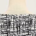 thumbnail image 5 of Vestido hasta la rodilla con cuello redondo sin mangas con ondas retro para mujer de verano a la moda Pompotops  ghjkhdj6373, 5 of 5