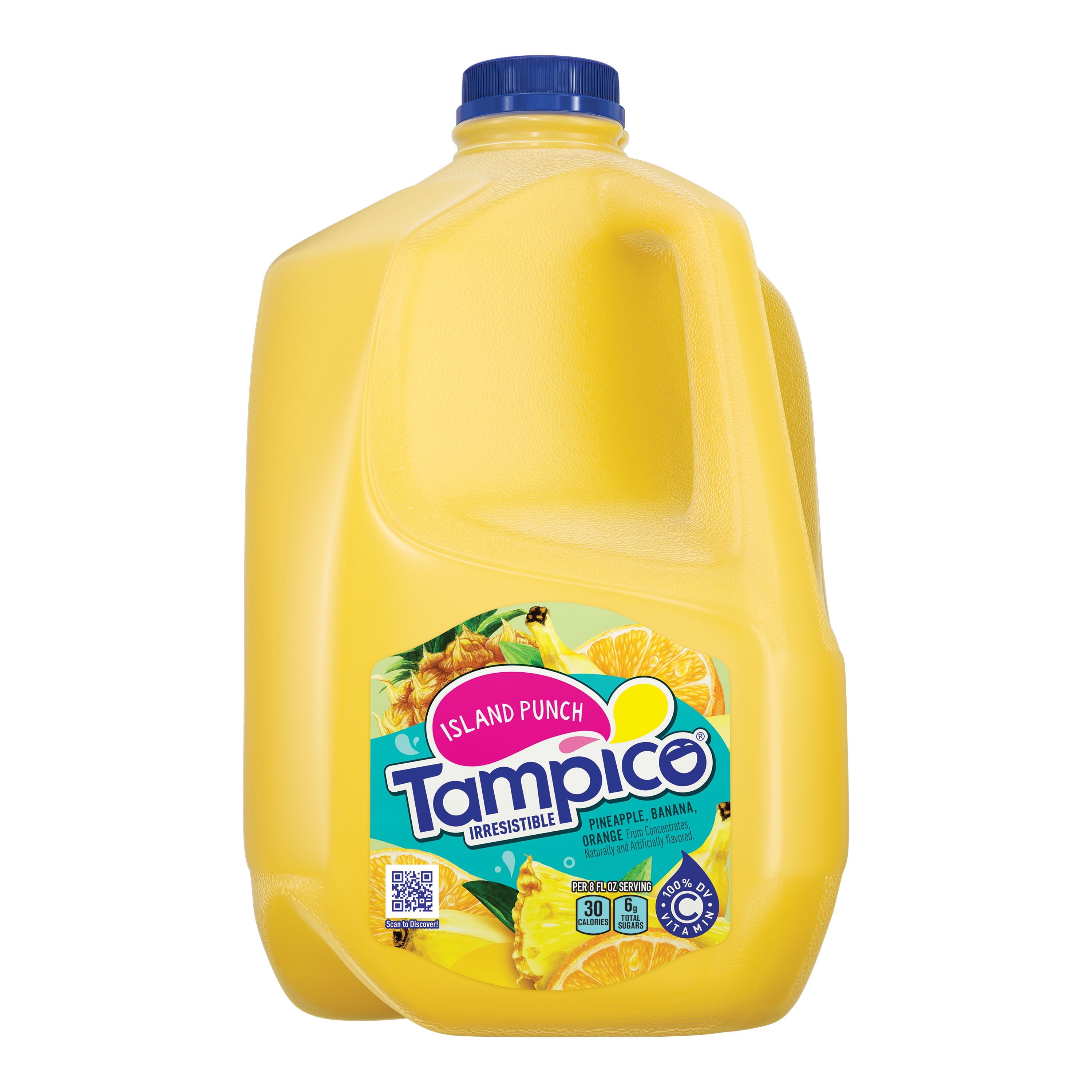 (3 pack) Tampico Island Punch, Pineapple Banana Orange Juice Drink 1 Gallon