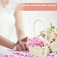 thumbnail image 4 of Cesta de bodas de canasta de flores tejida de 6 piezas Cesta de boda con mango de almacenamiento de escritorio, 4 of 7