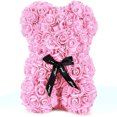 thumbnail image 2 of Rose Bear in Clear Gift Box - Valentine's Day Mother's Day (Pink, 25 cm / 10 inches), 2 of 5