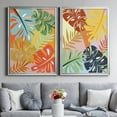 thumbnail image 5 of 2 Piece Set Tropical Foliage I Premium Framed Canvas - Ready to Hang - 26.5 x 36.5 Each - Gold Frame, 5 of 8