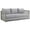 Gray, variant on Afuera Living Modern Rattan & Fabric Outdoor Patio Sofa in Gray