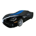 thumbnail image 2 of C6 Corvette Indoor/Outdoor Car Cover - Ultraguard Plus 300 Denier for 2005-2013 Base, Z51, Grand Sport, Z06, ZR1 Black with Blue Stripes, 2 of 7