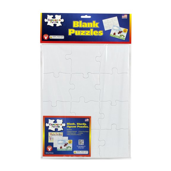 Hygloss Compoz-A-Puzzle, 8.5" x 11", 12-Pieces, 24/Pkg.