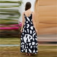 thumbnail image 4 of Baqcunre Maxi Dresses for Women 2024 Women Summer Casual Maxi Dress V Neck Sleeveless Flowy Boho Floral Beach Long Dress with Pockets Dresses for Women 2024 Summer Dresses for Women 2024, 4 of 9