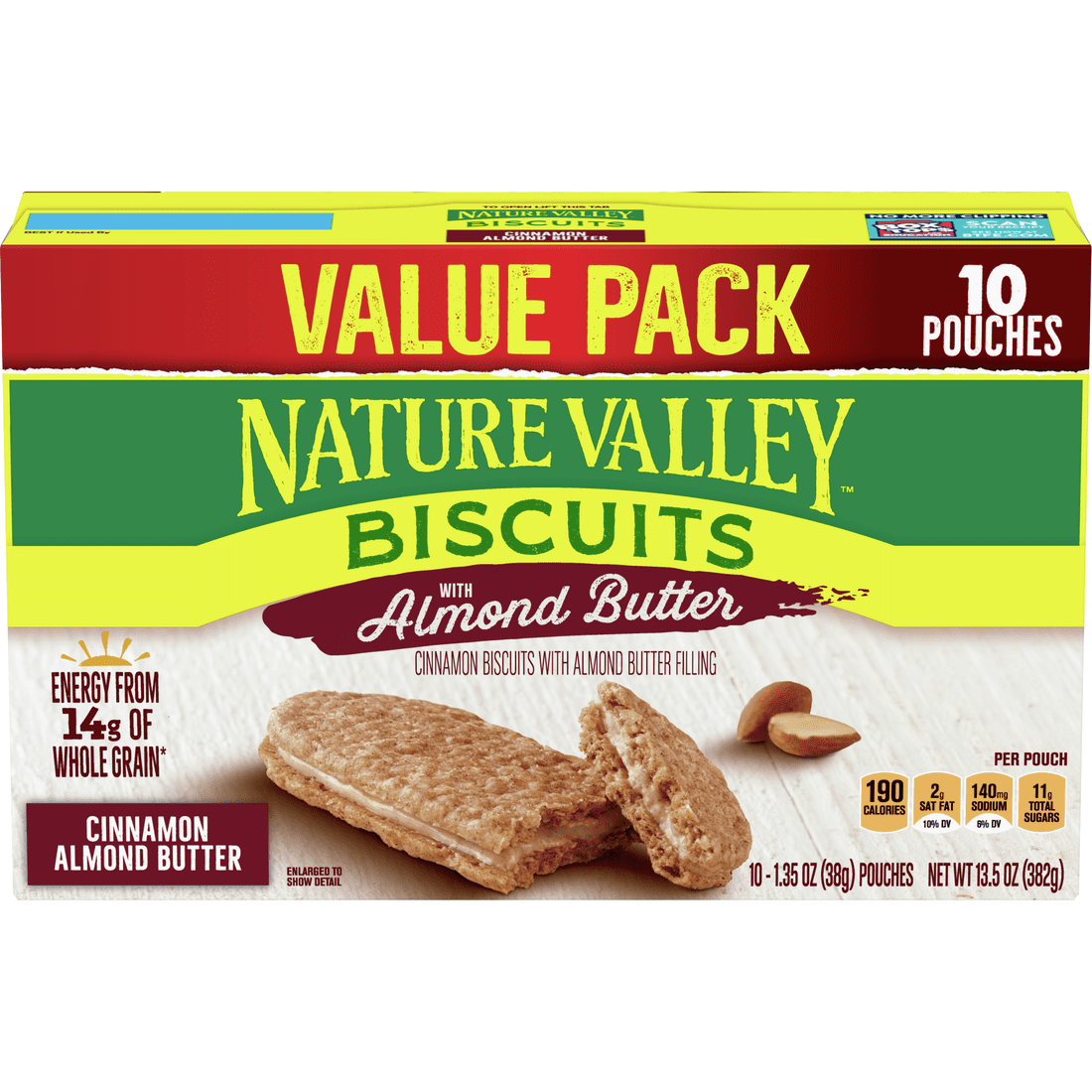 Nature Valley Biscuits, Almond Butter, 10 Ct 13.5 Oz