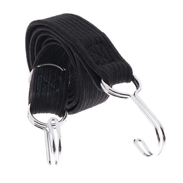 1M Cordon de Sangle Réglable Robuste Attache Lugga Caoutchouc Plat Élastique Cordon de Moto Extensible Bonne Résistance