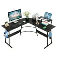 thumbnail image 5 of Bestier 51" Adult Gaming Desk L-Shaped Computer Desk with Monitor Shelf, 50.79" x 50.79", Carbon Fiber Black, 1 Count, 1 Pack, 5 of 5