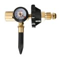 Brass Helium Balloon Inflator Regulator with Pressure Gauge for G5/8