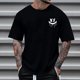 thumbnail image 2 of Camisetas de Cuello de la Tripulación de los Hombres de Poliéster Impreso en Seco Rápido, Cuello Redondo de Corte 3D para Gimnasio, Carrera, Ciclismo Y Ocasional, 2 of 4