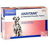 Virbac Anxitane M-L Dog Chewable tablets 100mg 30ct Helps Keep Pet Calm &